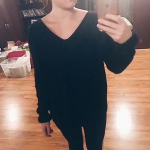 Chunky Knit Black Vince Sweater